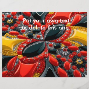 Flyer with Germany Colours Design