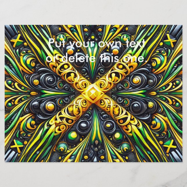 Flyer with Jamaican Colours Design (Front)