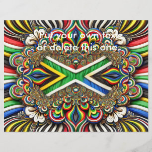 Flyer with South African Colours Design