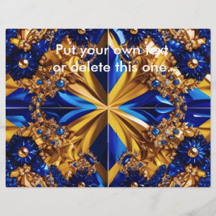 Flyer with Sweden Colours Design