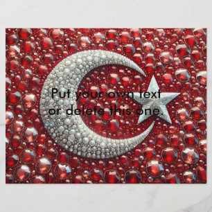 Flyer with Turkish Colours Design