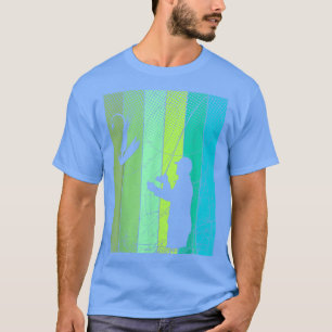 FlyFisher Retro Flying Angler Angel Trout T-Shirt