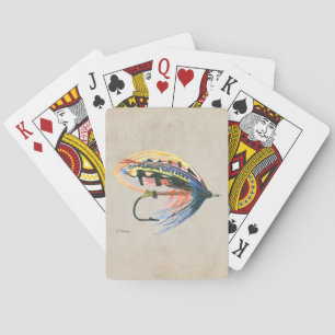 FlyFishing Lure Art Salmon Fly Lure Playing Cards