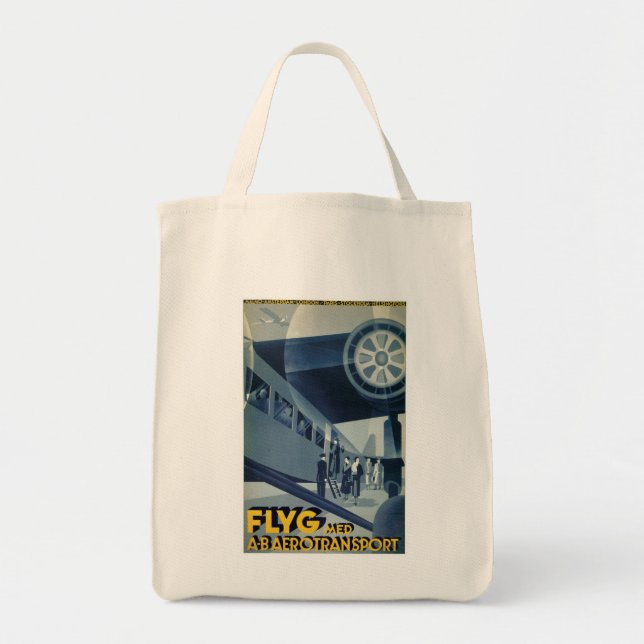 Flyg Med A-B Aerotransport Tote Bag (Front)