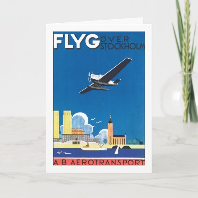 Flyg Over Stockholm Card (Front)