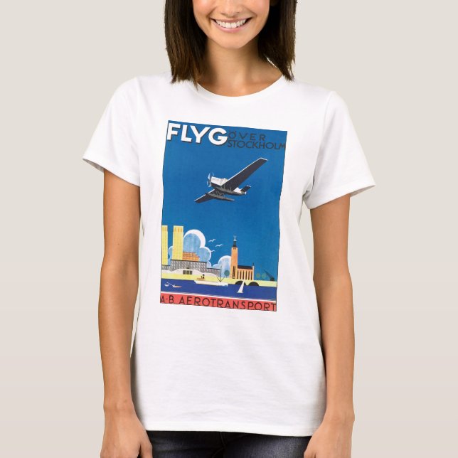 Flyg Over Stockholm T-Shirt (Front)