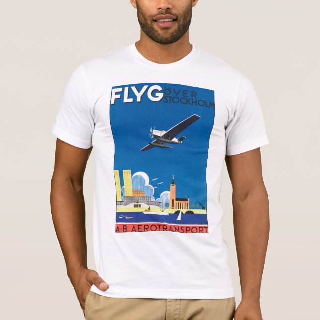 Flyg Over Stockholm T-Shirt (Front)