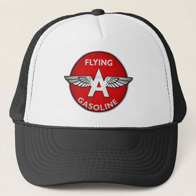 Flying A Gasoline crystal version Trucker Hat (Front)