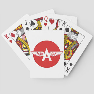 Flying A Gasoline Red Circle Flat version Playing Cards
