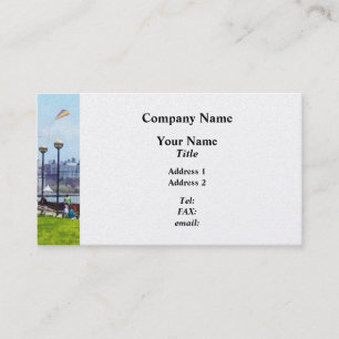 Flying A Kit At Pier A Park Hoboken NJ' Business Card
