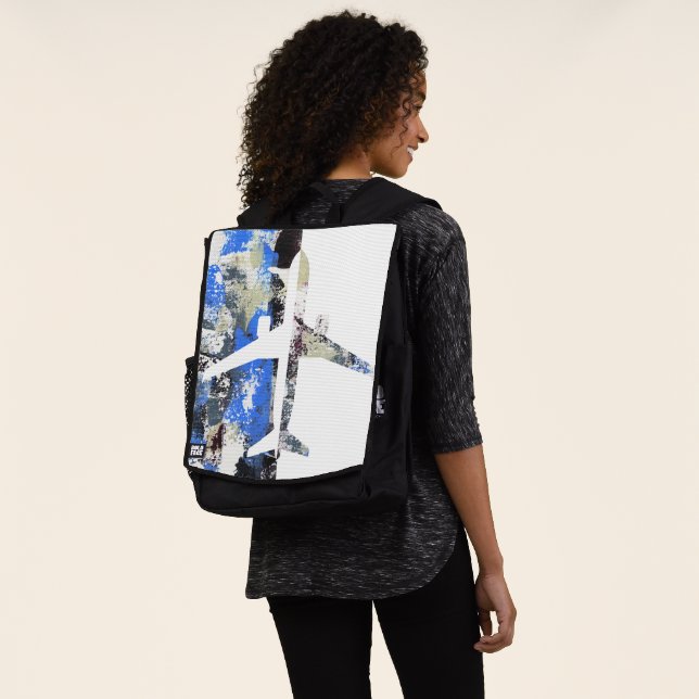 Flying Abstract by Michael Moffa Backpack (Worn)