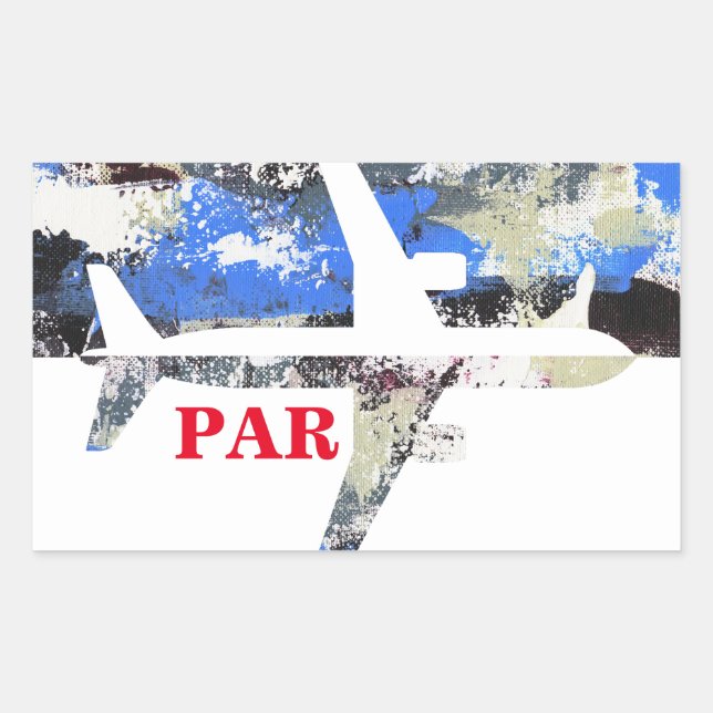 Flying Abstract by Michael Moffa Rectangular Sticker (Front)
