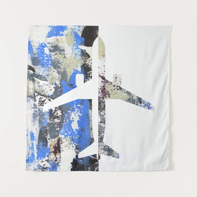 Flying Abstract by Michael Moffa Tapestry (Front)