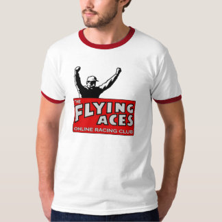 Flying Aces Logo on Colour Trim T Shirt