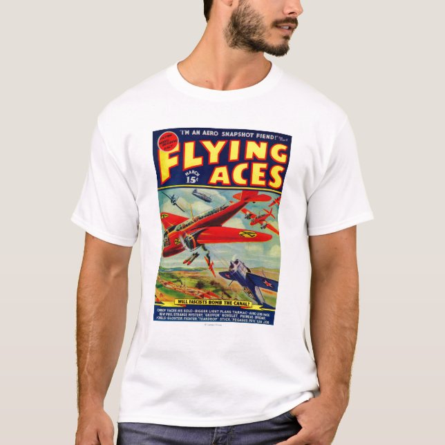 Flying Aces Magazine Cover 3 T-Shirt (Front)