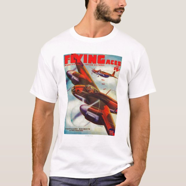 Flying Aces Magazine Cover 4 T-Shirt (Front)