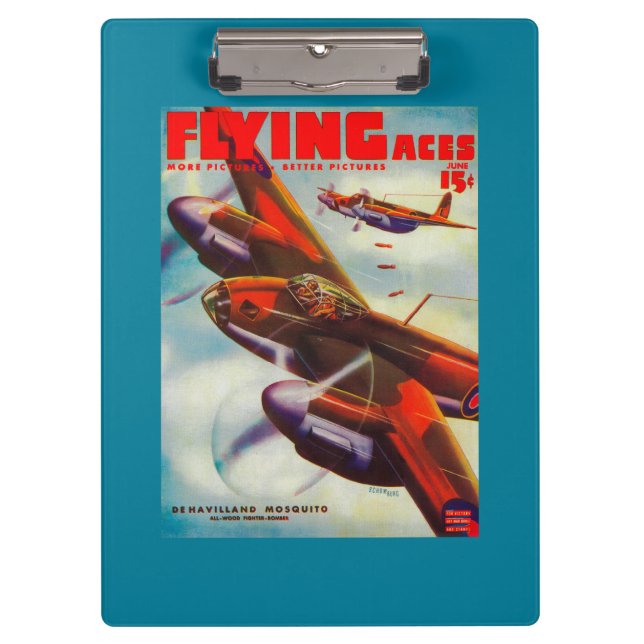 Flying Aces Magazine Cover 5 Clipboard (Front)
