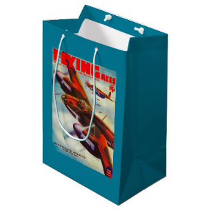 Flying Aces Magazine Cover 5 Medium Gift Bag