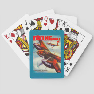 Flying Aces Magazine Cover 5 Playing Cards