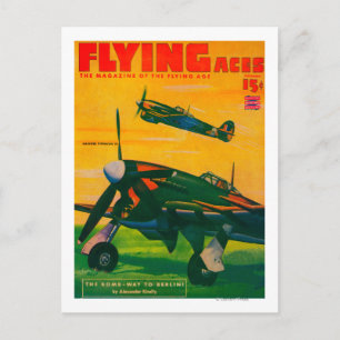 Flying Aces Magazine Cover 5 Postcard