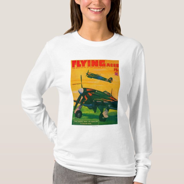 Flying Aces Magazine Cover 5 T-Shirt (Front)