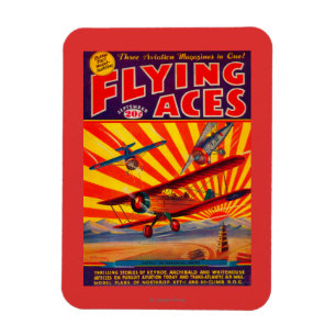Flying Aces Magazine Cover Magnet