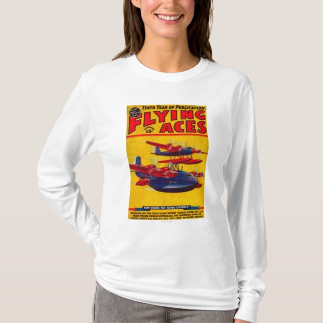 Flying Aces Magazine Cover T-Shirt (Front)