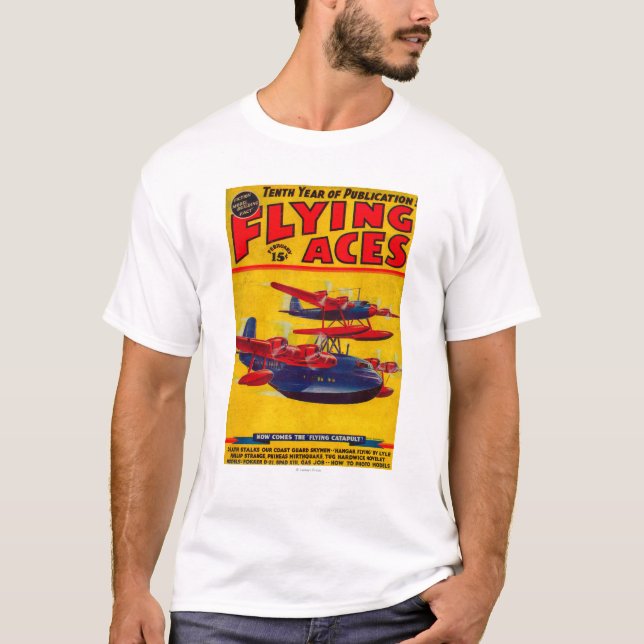 Flying Aces Magazine Cover T-Shirt (Front)
