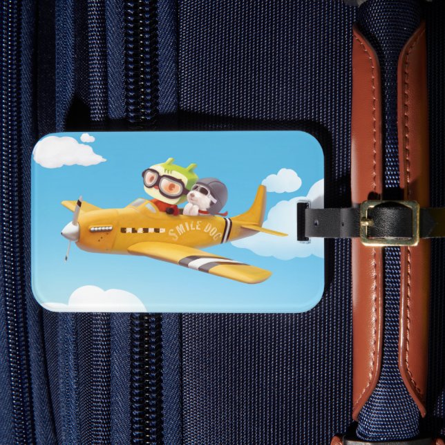 Flying Adventure with Dog Luggage Tag (Front Insitu 4)
