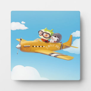 Flying Adventure with Dog Plaque