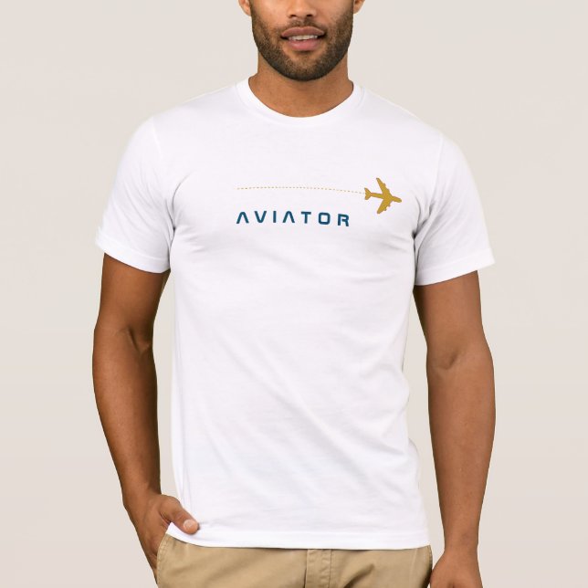 Flying Aeroplane for aviators T-Shirt (Front)