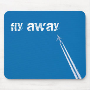 Flying aeroplane mouse pad