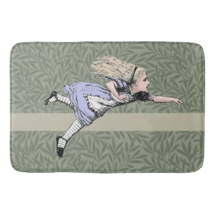 Flying Alice in Wonderland Looking Glass Bath Mat