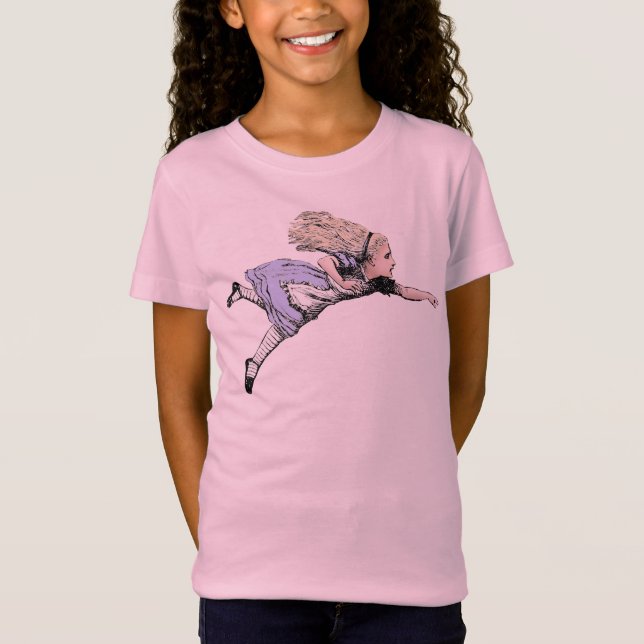 Flying Alice in Wonderland Looking Glass T-Shirt (Front)