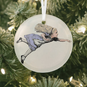 Flying Alice in Wonderland Looking Glass Tree Decoration