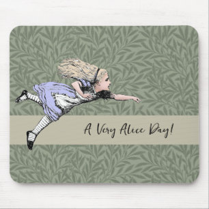 Flying Alice Wonderland Adventure Vintage Tenniel Mouse Pad