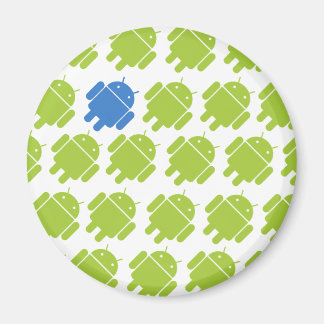 Flying Android Blue Magnet