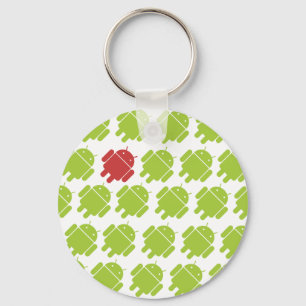 Flying Android Red Key Ring
