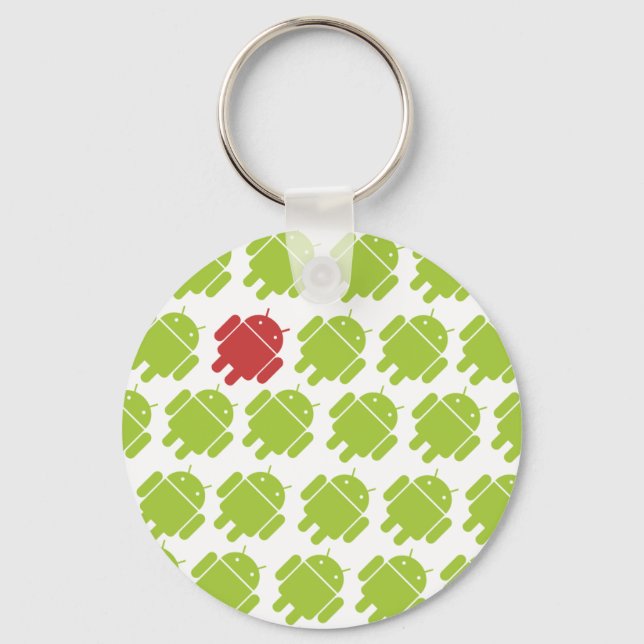 Flying Android Red Key Ring (Front)