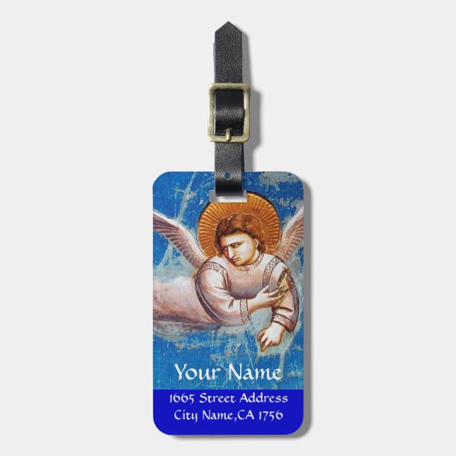 FLYING ANGEL MONOGRAM LUGGAGE TAG (Front Vertical)