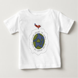 Flying Around the world Baby T-Shirt