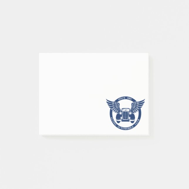 Flying Automobile Club Post-it Notes (Front)