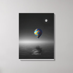 Flying Balloon Selective Minimalist Photography  Canvas Print