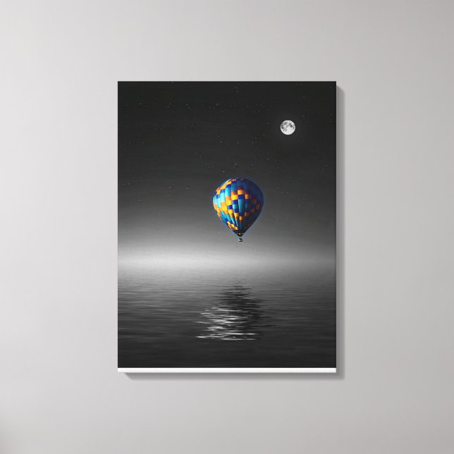 Flying Balloon Selective Minimalist Photography  Canvas Print (Front)