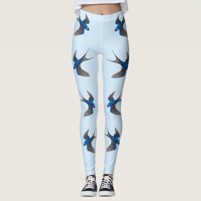 Flying Barn Swallow Leggings (Front)