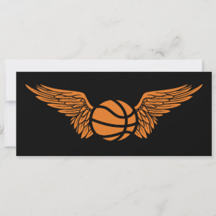 flying basketball invitation
