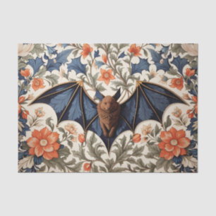 Flying Bat William Morris Inspired Floral Tissue Paper