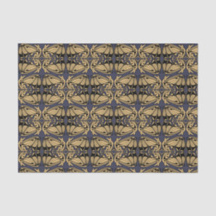 Flying Bats Art Nouveau Pattern Tissue Paper