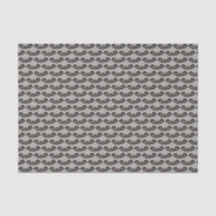 Flying Bats Black Grey Happy Halloween Print Tissue Paper