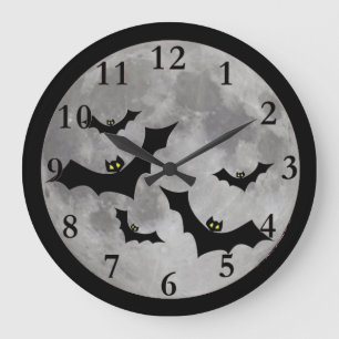 Flying Bats Wall Clock